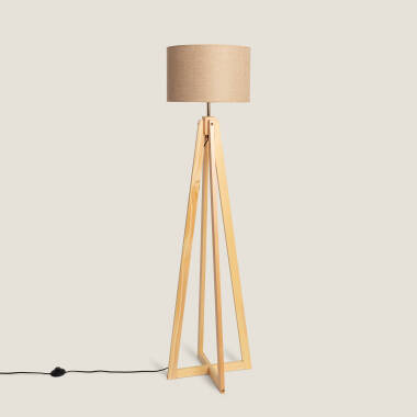 Stehlampe aus Holz Korsade
