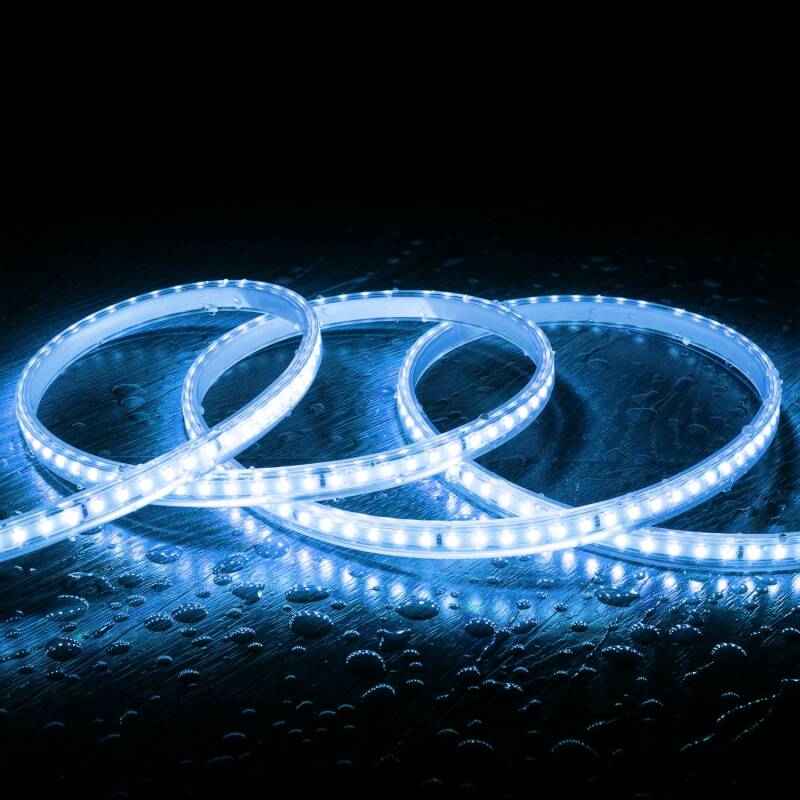 Bild von LED Streifen Dimmbar 220V SMD 120 LED/m 8.5W/m 850lm/m Breite 12mm Schnitt 20cm IP65 nach Maß