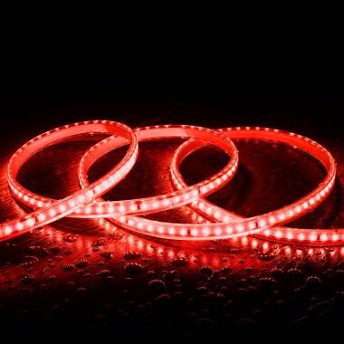 Striscia LED Regolabile 220 V SMD 120 LED/m 8,5 W/m 850 lm/m Larghezza 12 mm Taglio ogni 20 cm IP65 su Misura