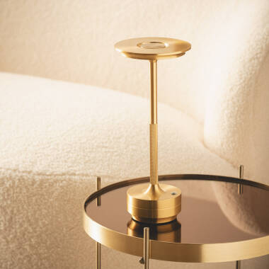 Afbeelding van LED-Tafellamp Draagbaar Metaal  met oplaadbare USB-Batterij Astrid