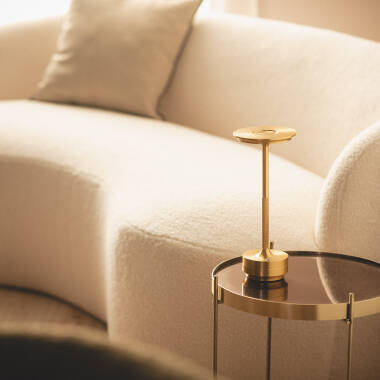 Afbeelding van LED-Tafellamp Draagbaar Metaal  met oplaadbare USB-Batterij Astrid