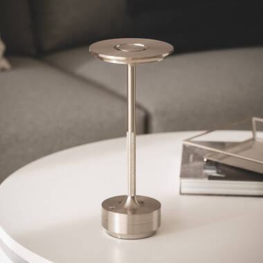 Afbeelding van LED-Tafellamp Draagbaar Metaal  met oplaadbare USB-Batterij Astrid