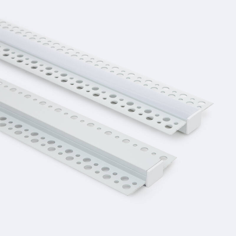 Image de Profilé Aluminium Intégration Plâtre/Placo pour Rubans LED jusqu'à 15 mm