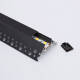 Image of Aluminium Profile with Continuous Cover Plasterboard for LED Strips up to 8mm 