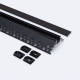 Image of Aluminium Profile with Continuous Cover Plasterboard for LED Strips up to 8mm 