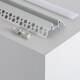Afbeelding van Aluminium profiel met doorlopende deksel voor pleisterwerk/pladur voor buitenhoek LED-strip tot 8 mm