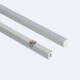 Bild von Aluminiumprofil Oberfläche mit durchgehender Abdeckung für LED Streifen bis 6 mm