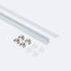 Bild von Aluminiumprofil Aufbau Mini für LED Streifen bis 6 mm mit durchgehender Abdeckung