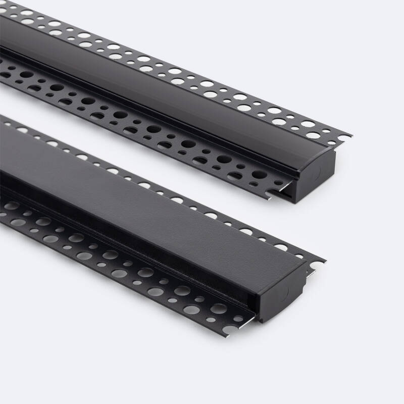 Bild von Aluminiumprofil Gipseinbau für LED Streifen bis 20mm mit durchgehender Abdeckung