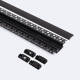 Bild von Aluminiumprofil Gipseinbau für LED Streifen bis 20mm mit durchgehender Abdeckung