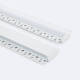 Bild von Aluminiumprofil Gipseinbau für LED Streifen bis 20mm mit durchgehender Abdeckung