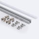 Bild von Aluminiumprofil Einbau Schmal für LED Streifen bis 6 mm mit durchgehender Abdeckung