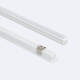 Bild von Aluminiumprofil Einbau Schmal für LED Streifen bis 6 mm mit durchgehender Abdeckung