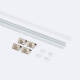 Bild von Aluminiumprofil Ecke Runde Abdeckung 2m für LED Streifen bis 5 mm 