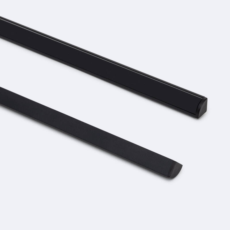 Afbeelding van Aluminium hoekprofiel met ronde afdekking 2m voor LED-strip tot 5 mm