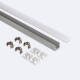 Bild von Aluminiumprofil Oberfläche 2m für LED Streifen bis 6 mm