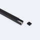 Bild von Aluminiumprofil Oberfläche 2m für LED Streifen bis 6 mm