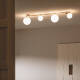 Image de Plafonnier Métal et Verre Moonlight Brass 4 Spots