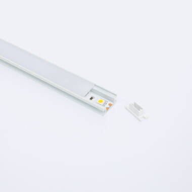 Aluminium vloerprofiel voor LED strips tot 10 mm