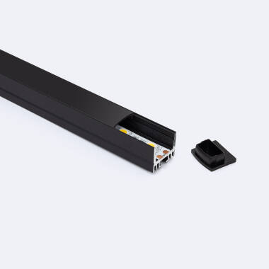 Profilé Aluminium en Saillie avec Capot Continu pour Ruban LED jusqu'à 13 mm