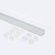 Image of Surface Aluminium Profile with Continuous Cover for LED Strip up to 13mm 