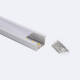 Image of Recessed Aluminium Profile with Continuous Cover for LED Strip up to 25mm 