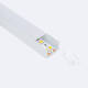 Bild von Aluminiumprofil Aufbau für LED Streifen bis 20 mm mit durchgehender Abdeckung
