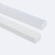 Bild von Aluminiumprofil Aufbau für LED Streifen bis 20 mm mit durchgehender Abdeckung