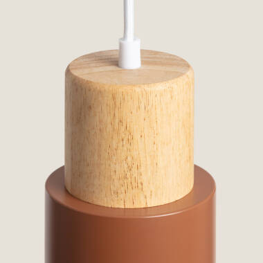 Afbeelding van Hanglamp Aluminium en Hout  Kidonge