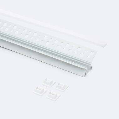 Bild von Aluminiumprofil Gipseinbau Ecke Innen LED Streifen bis 9 mm