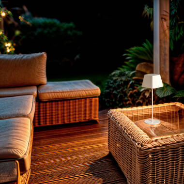 Afbeelding van Tafellamp LED 1.2W Draagbaar Outdoor Aluminium met Oplaadbare Accu Willy 