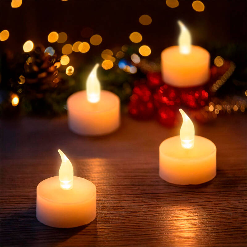 Image de Pack 4 Bougies LED Mini à Piles Hobley