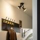 Image de Plafonnier Orientable Aluminium Emer 2 Spots Noir