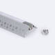 Image de Profilé Aluminium Intégration Plâtre/Placo Angle Arista Tira LED jusqu'à 9 mm avec Capot Continu