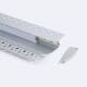 Bild von Aluminiumprofil Einbau für Gips/Stuckdecke 2m für LED Streifen bis 12 mm