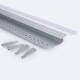 Bild von Aluminiumprofil Einbau für Gips/Stuckdecke 2m für LED Streifen bis 12 mm