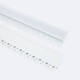 Image de Profilé Aluminium Intégration Plâtre/Placo pour Rubans LED jusqu'à 20 mm avec Capot Continu