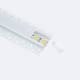 Image de Profilé Aluminium Intégration Plâtre/Placo pour Rubans LED jusqu'à 20 mm avec Capot Continu