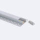 Bild von Aluminiumprofil Integrierung in Gips/Pladur mit durchgehender Abdeckung für LED Streifen bis 20 mm