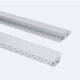 Bild von Aluminiumprofil Integrierung in Gips/Pladur mit durchgehender Abdeckung für LED Streifen bis 20 mm