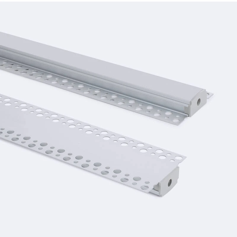 Profilo In Alluminio A Doppia Faccia Per Strisce LED - 2 Metri, Nero, Fino A 10mm - LEDKIA LIGHTING