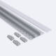 Bild von Aluminiumprofil Integrierung in Gips/Pladur mit durchgehender Abdeckung für LED Streifen bis 20 mm