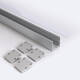 Bild von Aluminiumprofil Oberfläche mit durchgehender Abdeckung für LED Streifen bis 24 mm