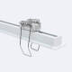 Bild von Aluminiumprofil Einbau mit Clips und durchgehender Abdeckung für LED Streifen bis 12 mm mit durchgehender Abdeckung