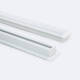 Bild von Aluminiumprofil Einbau mit Clips und durchgehender Abdeckung für LED Streifen bis 12 mm mit durchgehender Abdeckung