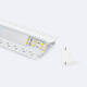 Image of Plaster-in Recessed 2m Aluminium Profile with Continuous Cover for LED Strip up to 20mm