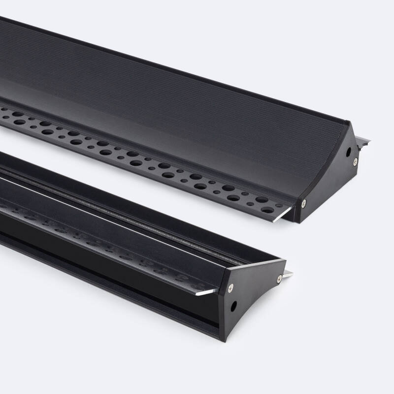 Bild von Aluminiumprofil Einbau für Gips/Stuckdecke für LED Streifen bin20mm mit durchgehender Abdeckung Bild von Aluminiumprofil Einbau für Gips/Stuckdecke für LED Streifen bin20mm mit durchgehender Abdeckung