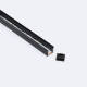 Bild von Aluminiumprofil Oberfläche mit durchgehender Abdeckung für LED Streifen bis 8 mm