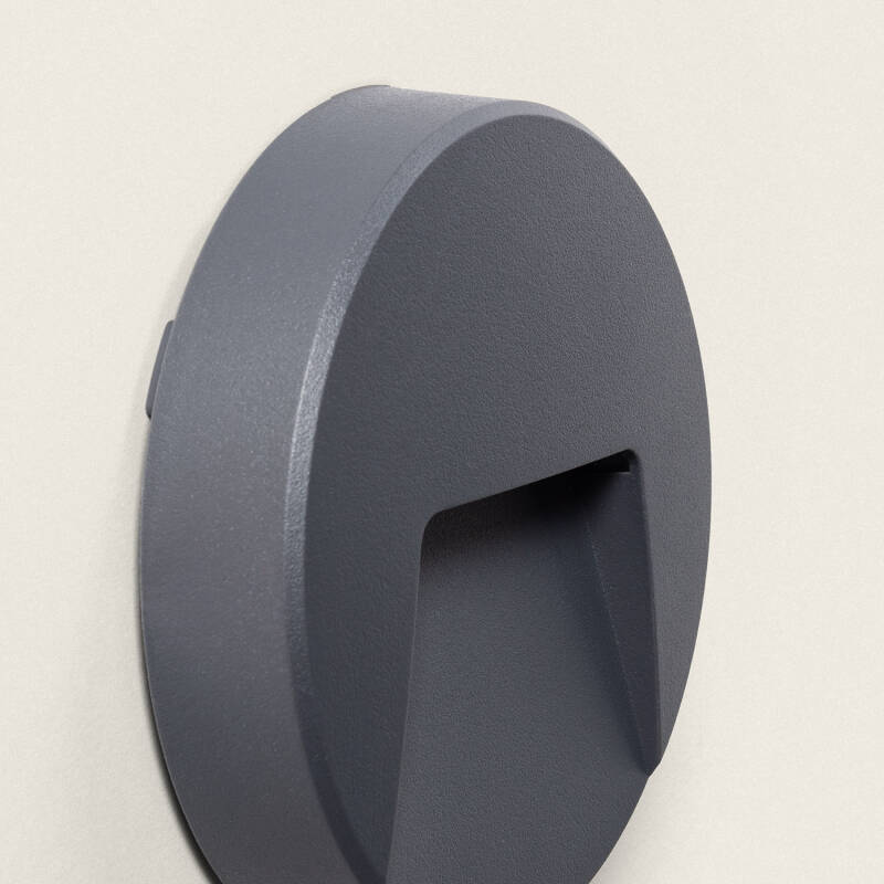 Afbeelding van Wandlamp Outdoor LED 3W opbouw Rond Zwart Nilsa 