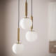 Image de Suspension Métal et Verre Tri Oto